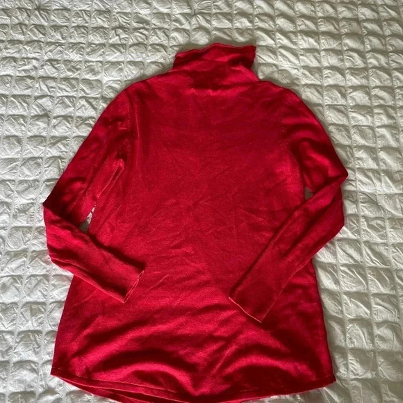 Nic+Zoe turtleneck knit pomegranate sweater - Picture 9 of 9